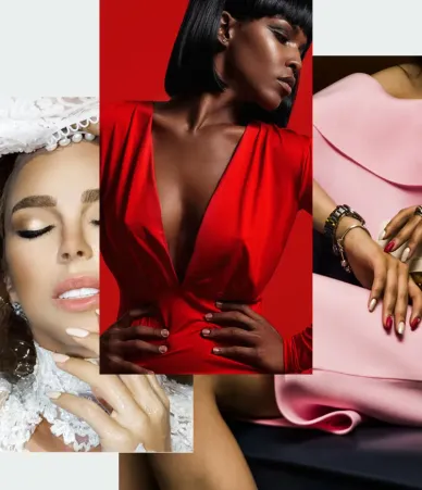 Gender-affirming treatment results collage showing different procedures