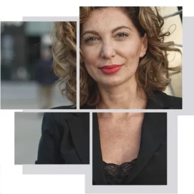 Older woman with natural appearance showing face and décolleté